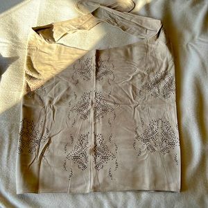 Ramy Brook leather Harriet halter convertible top